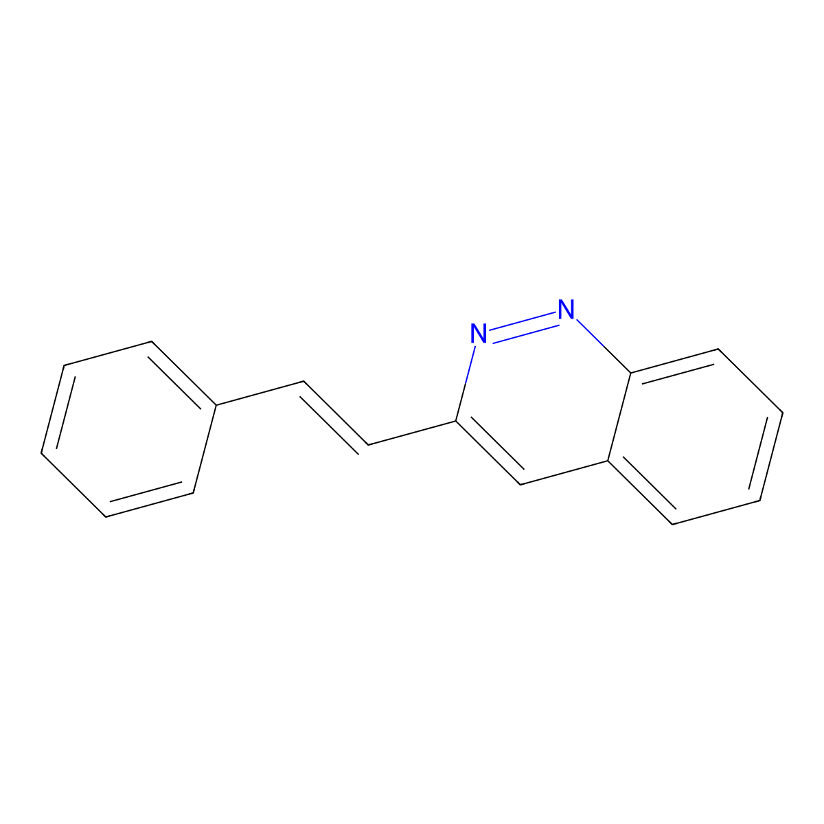 (E)-3-Styrylcinnoline molecular structure, CAS 1393462-77-5