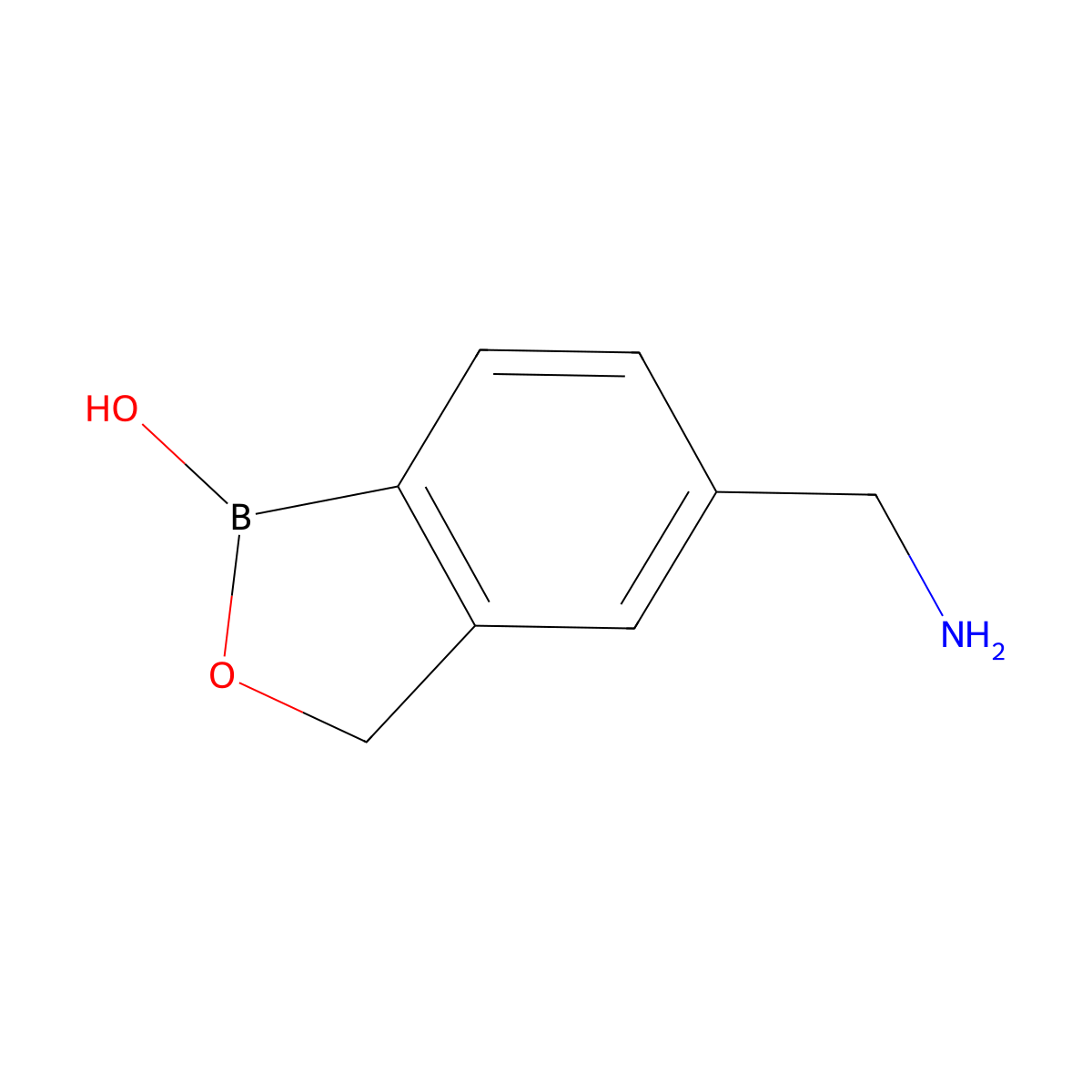 5-(Aminomethyl)benzo[c][1,2]oxaborol-1(3H)-ol molecular structure, CAS 1393477-25-2