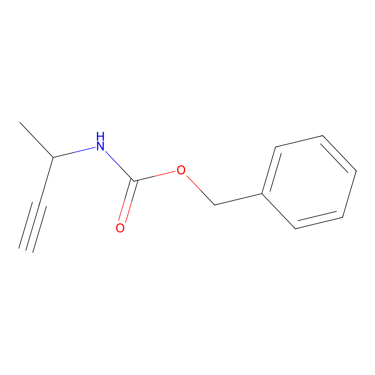 (R)-Benzyl but-3-YN-2-ylcarbamate molecular structure, CAS 1393524-11-2