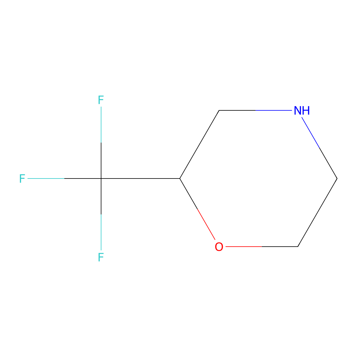 (2S)-2-(Trifluoromethyl)morpholine molecular structure, CAS 1393524-24-7