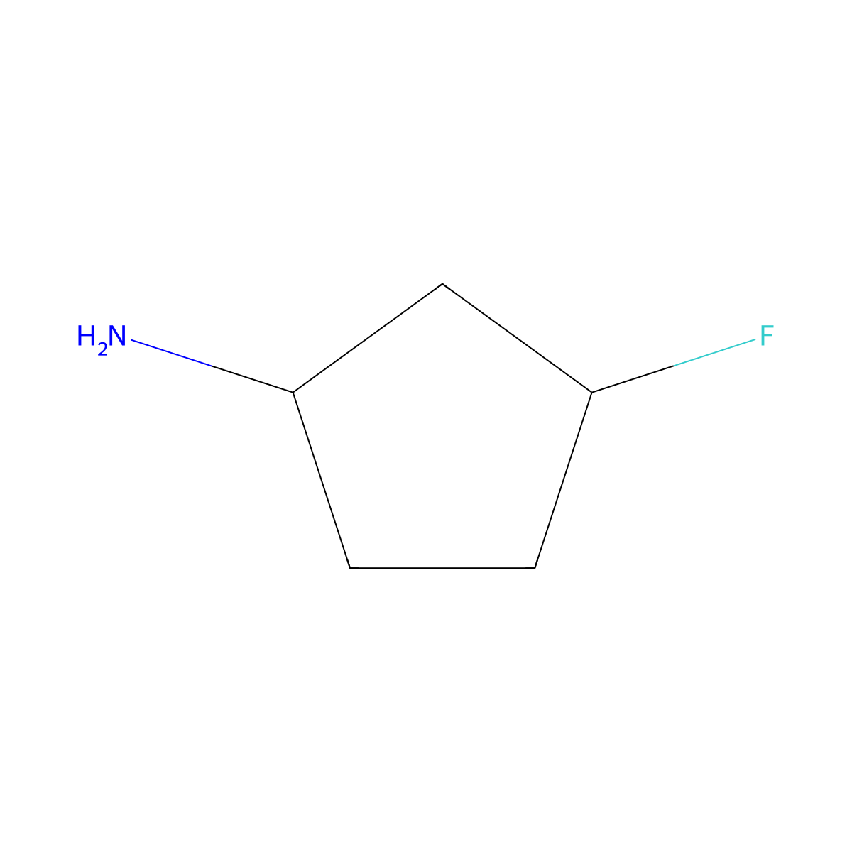 3-Fluorocyclopentan-1-amine molecular structure, CAS 1393527-84-8