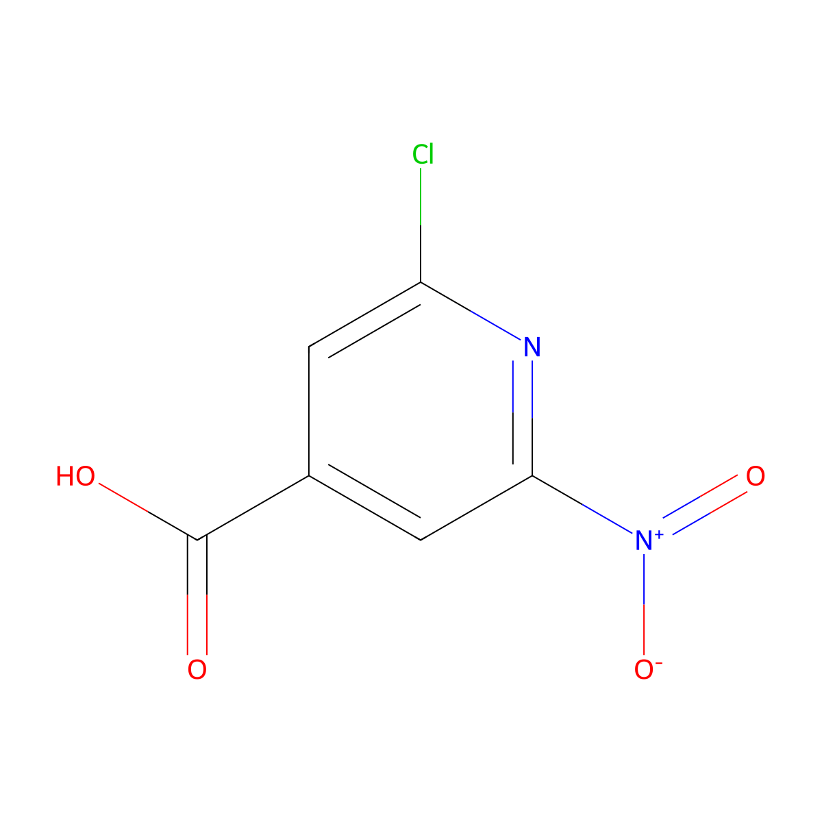 2-Chloro-6-nitroisonicotinic acid molecular structure, CAS 1393531-87-7
