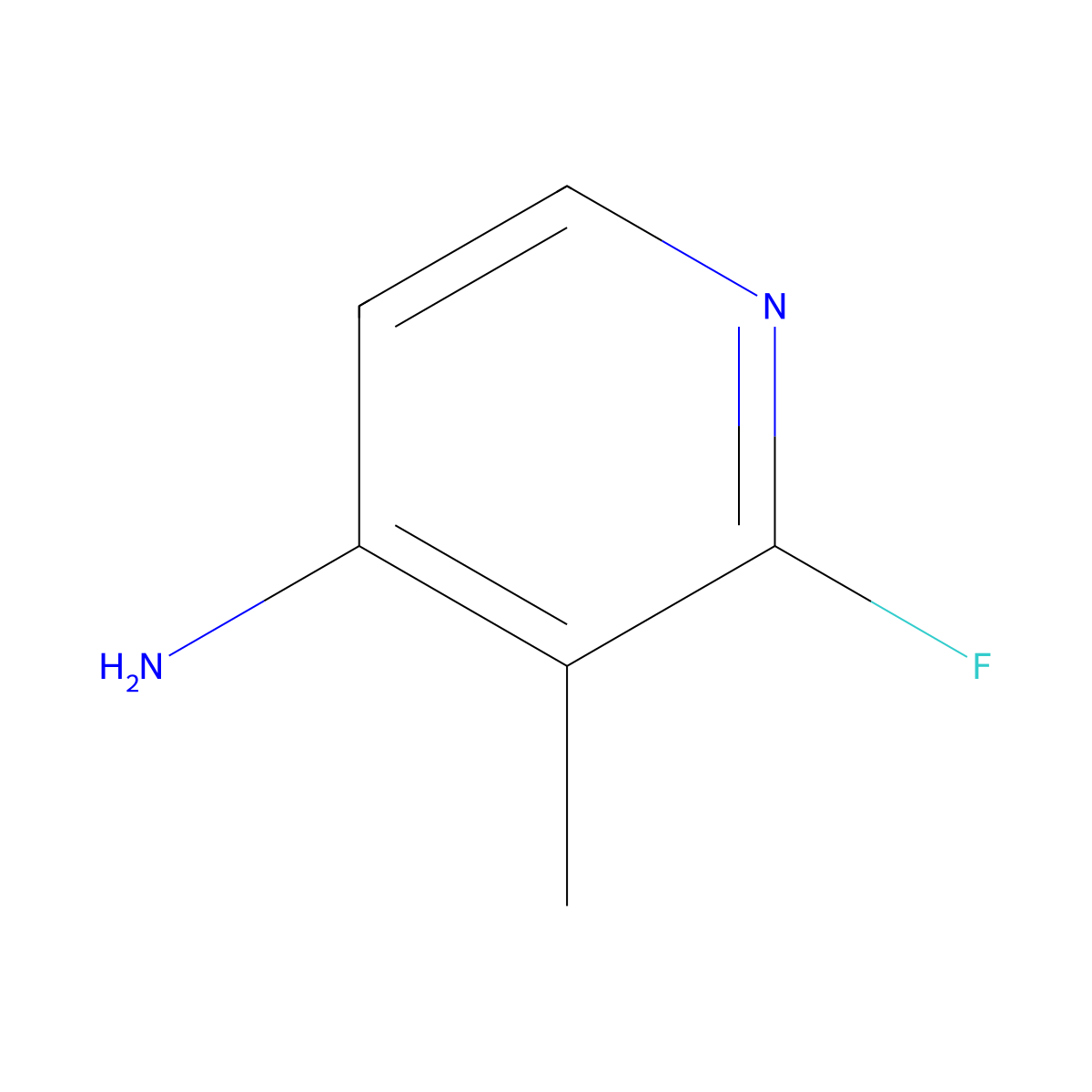 2-Fluoro-3-methylpyridin-4-amine molecular structure, CAS 1393532-84-7