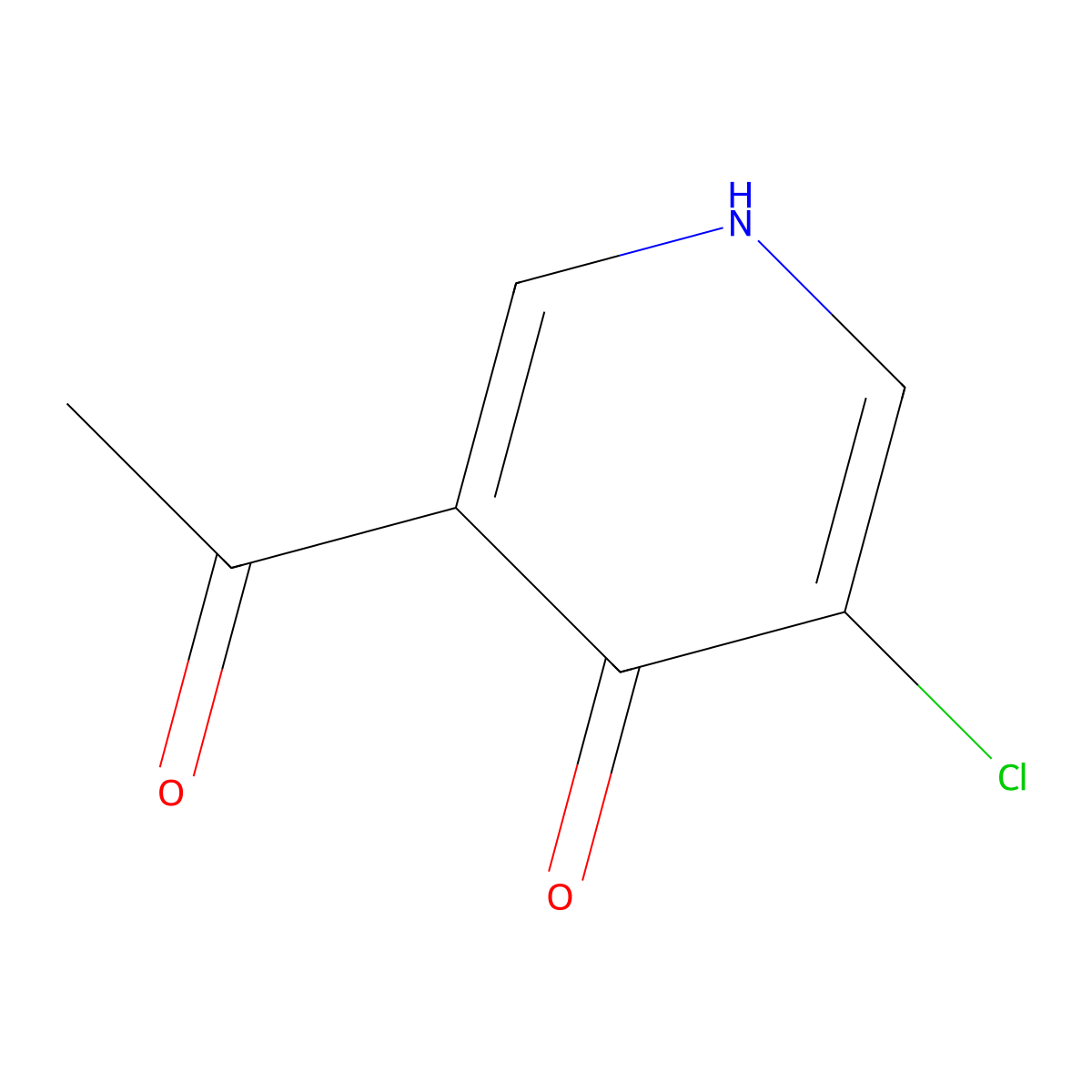 1-(5-Chloro-4-hydroxypyridin-3-YL)ethanone molecular structure, CAS 1393533-50-0