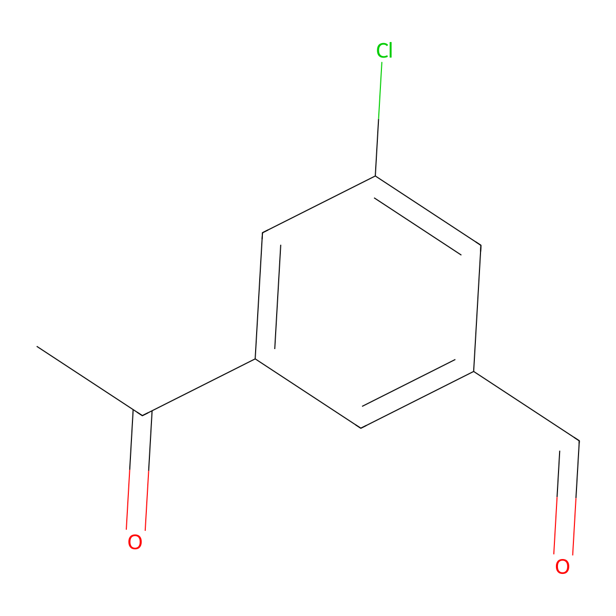 3-Acetyl-5-chlorobenzaldehyde molecular structure, CAS 1393534-40-1