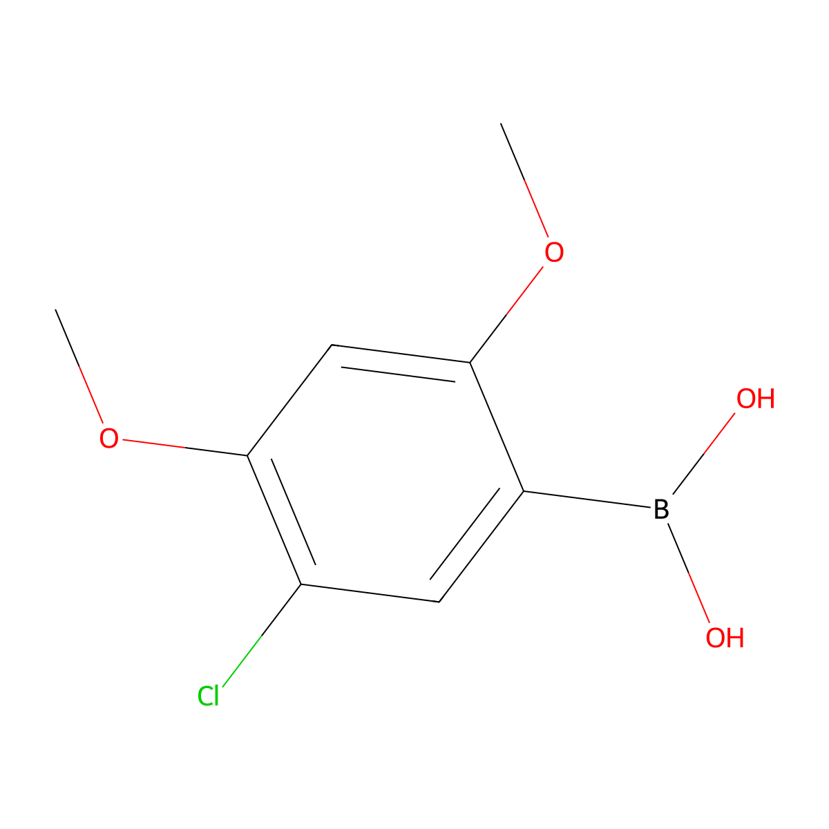 5-Chloro-2,4-dimethoxyphenylboronic acid molecular structure, CAS 1393536-52-1