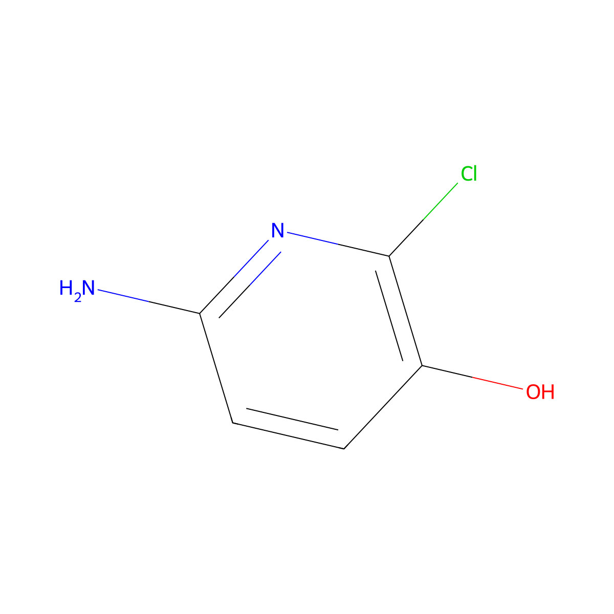 6-Amino-2-chloropyridin-3-OL molecular structure, CAS 1393539-20-2