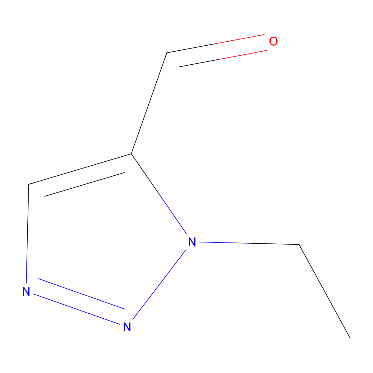 1-ethyl-1H-1,2,3-triazole-5-carbaldehyde molecular structure, CAS 1393540-46-9