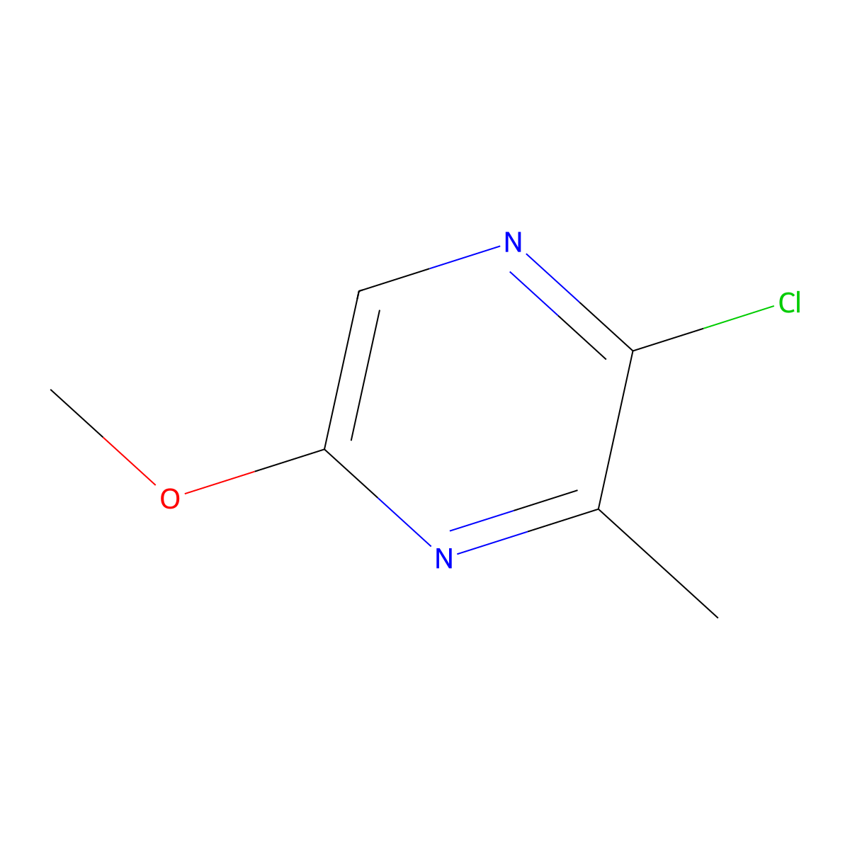 2-Chloro-5-methoxy-3-methylpyrazine molecular structure, CAS 1393541-24-6