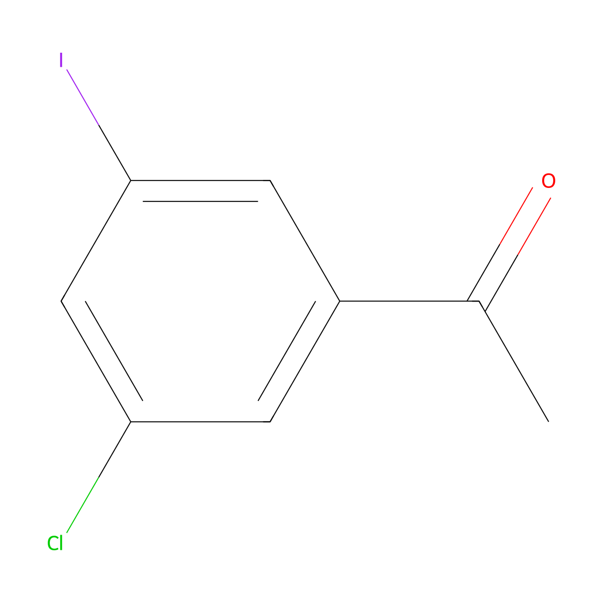 3'-Chloro-5'-iodoacetophenone molecular structure, CAS 1393541-65-5