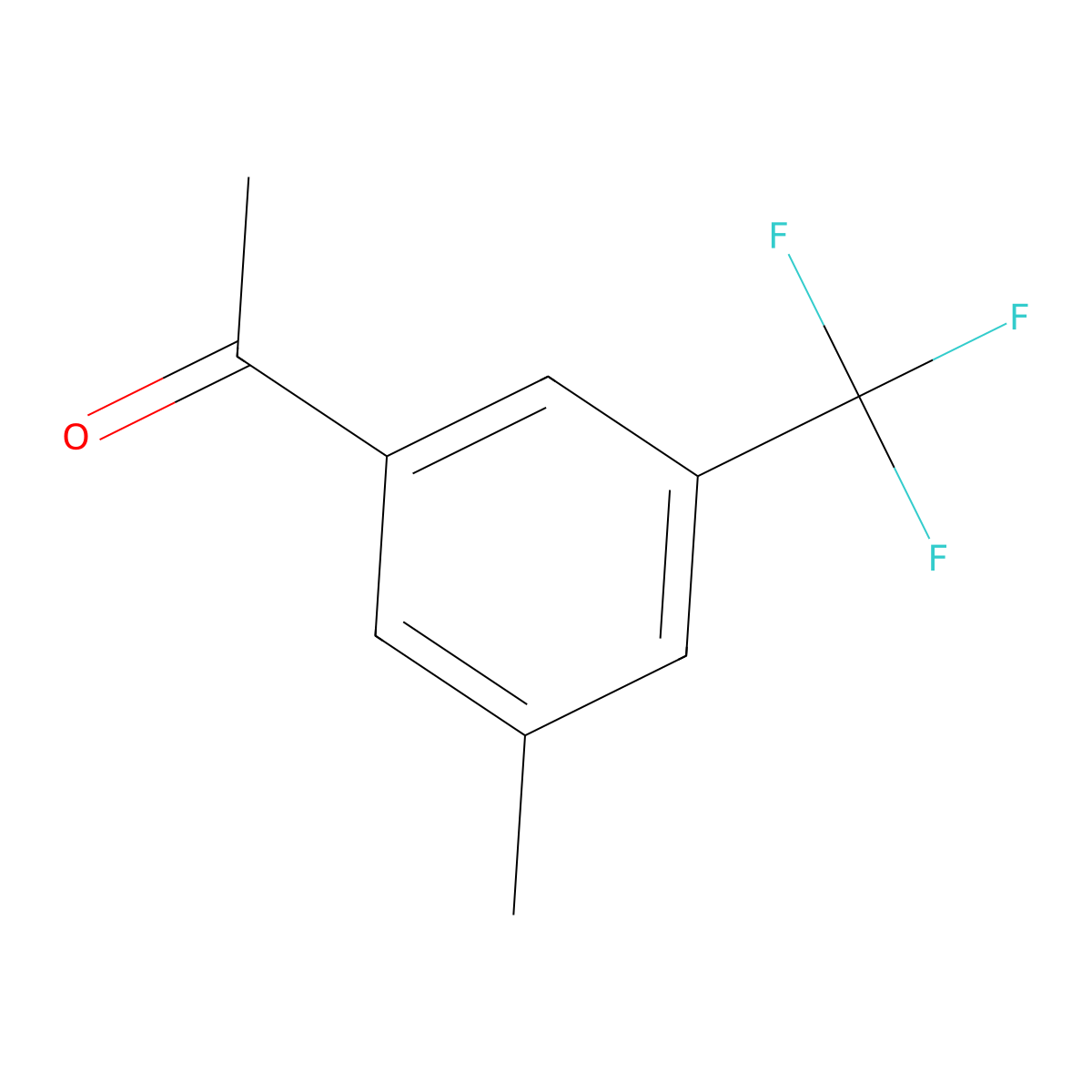 1-[3-Methyl-5-(trifluoromethyl)phenyl]ethanone molecular structure, CAS 1393542-85-2