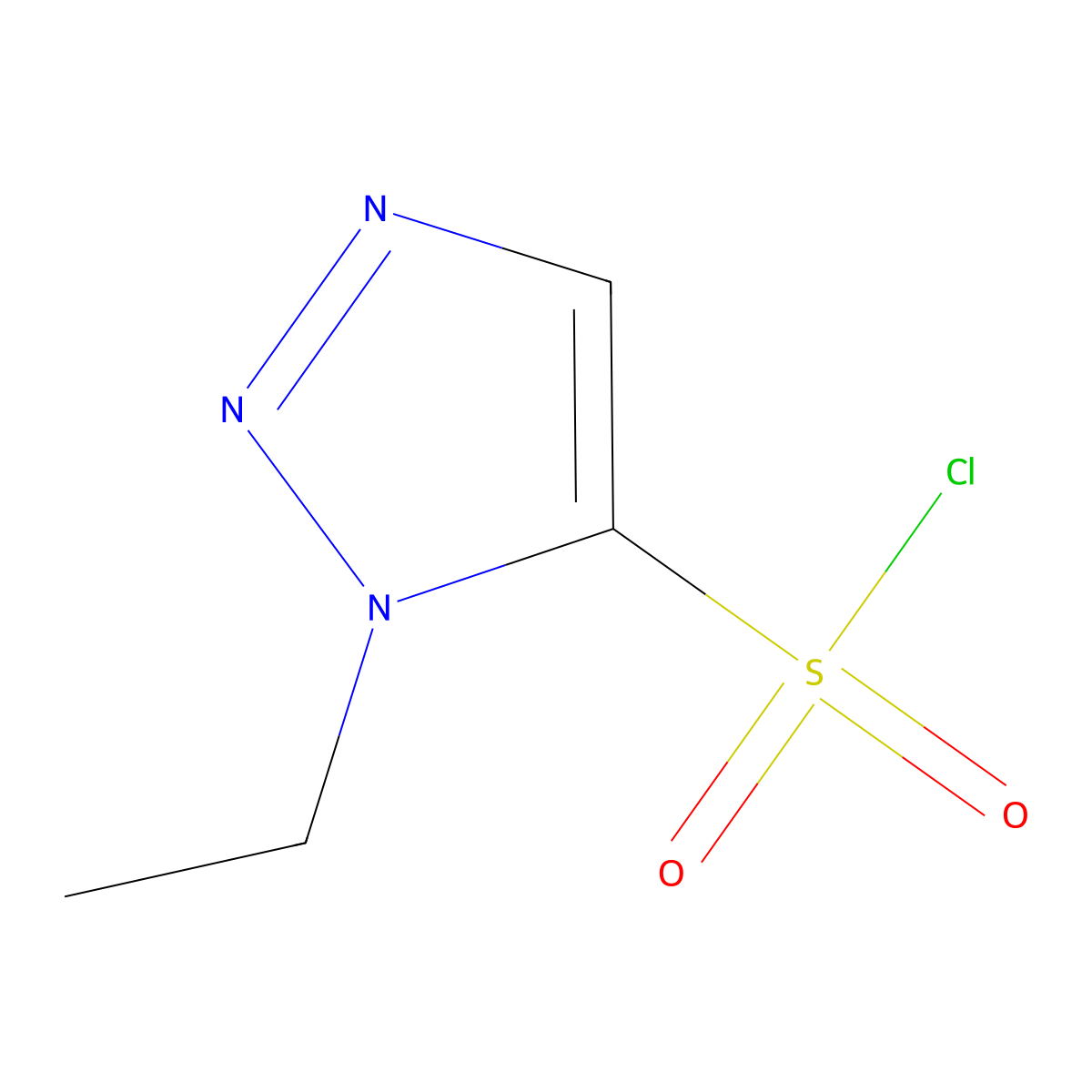 1-ethyl-1H-1,2,3-triazole-5-sulfonyl chloride molecular structure, CAS 1393543-91-3