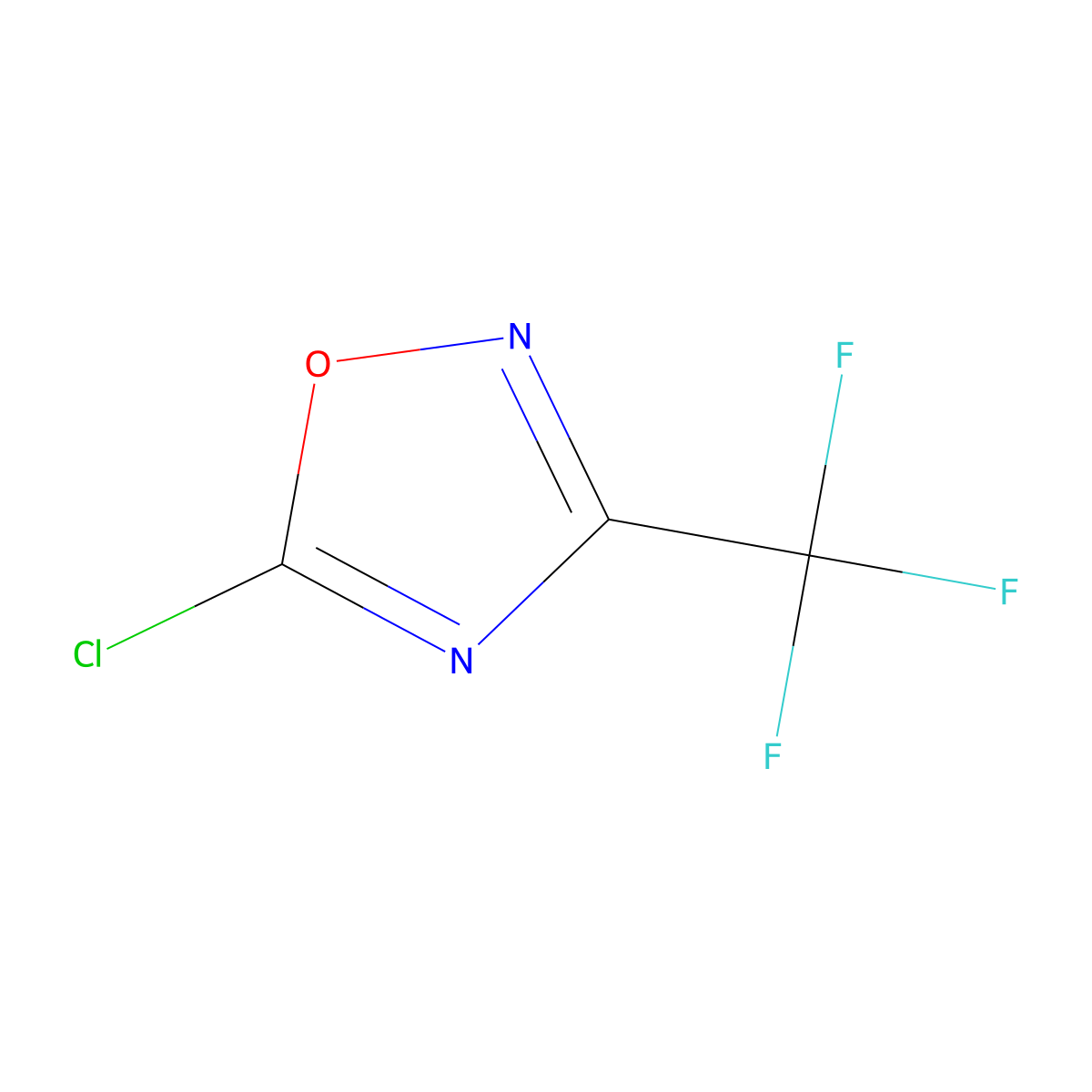 5-Chloro-3-(trifluoromethyl)-1,2,4-oxadiazole molecular structure, CAS 1393544-15-4