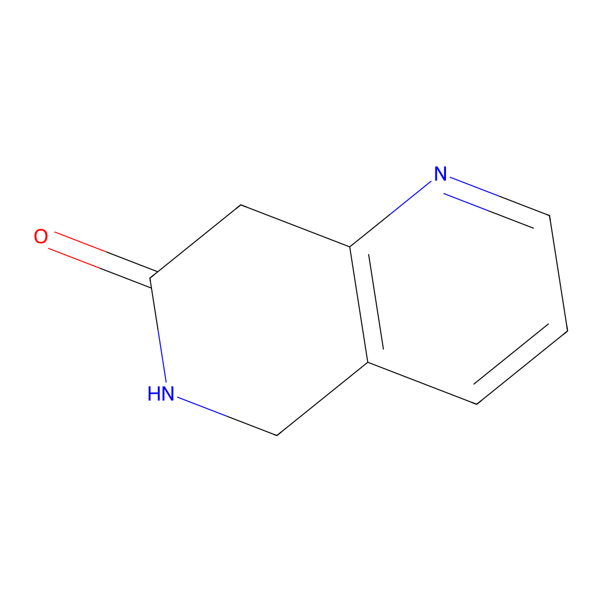 5,6-Dihydro-1,6-naphthyridin-7(8H)-one molecular structure, CAS 1393545-38-4