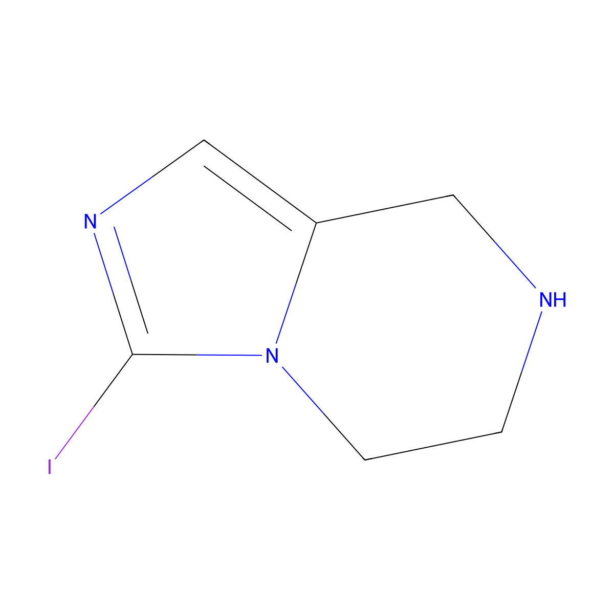 3-Iodo-5,6,7,8-tetrahydroimidazo[1,5-a]pyrazine molecular structure, CAS 1393545-49-7