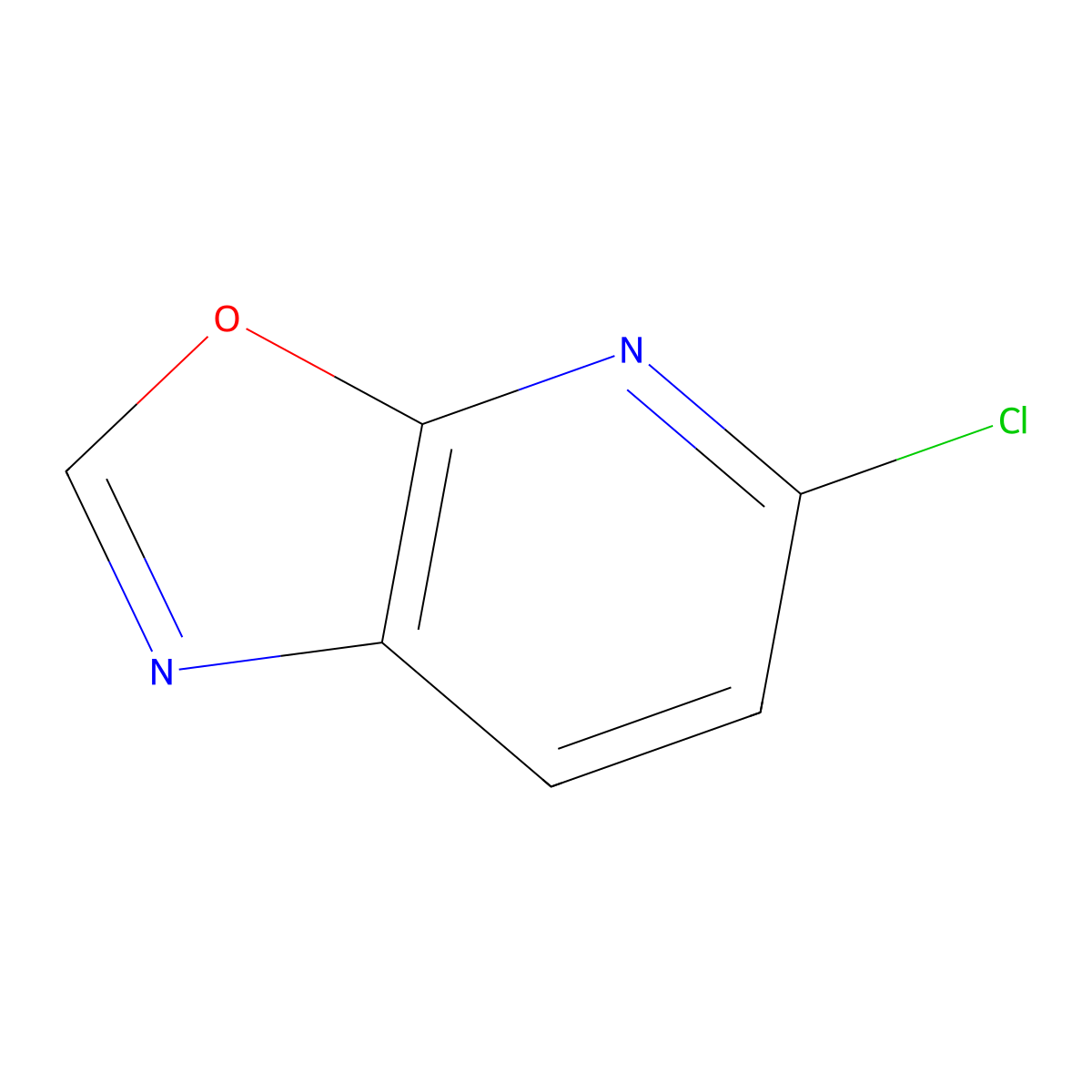 5-Chloro-[1,3]oxazolo[5,4-b]pyridine molecular structure, CAS 1393546-57-0
