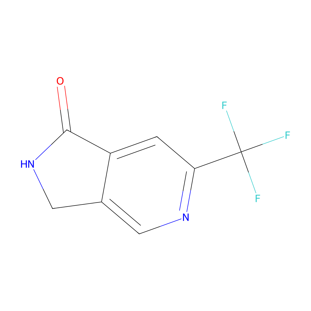 6-(Trifluoromethyl)-2,3-dihydro-1H-pyrrolo[3,4-C]pyridin-1-one molecular structure, CAS 1393547-09-5