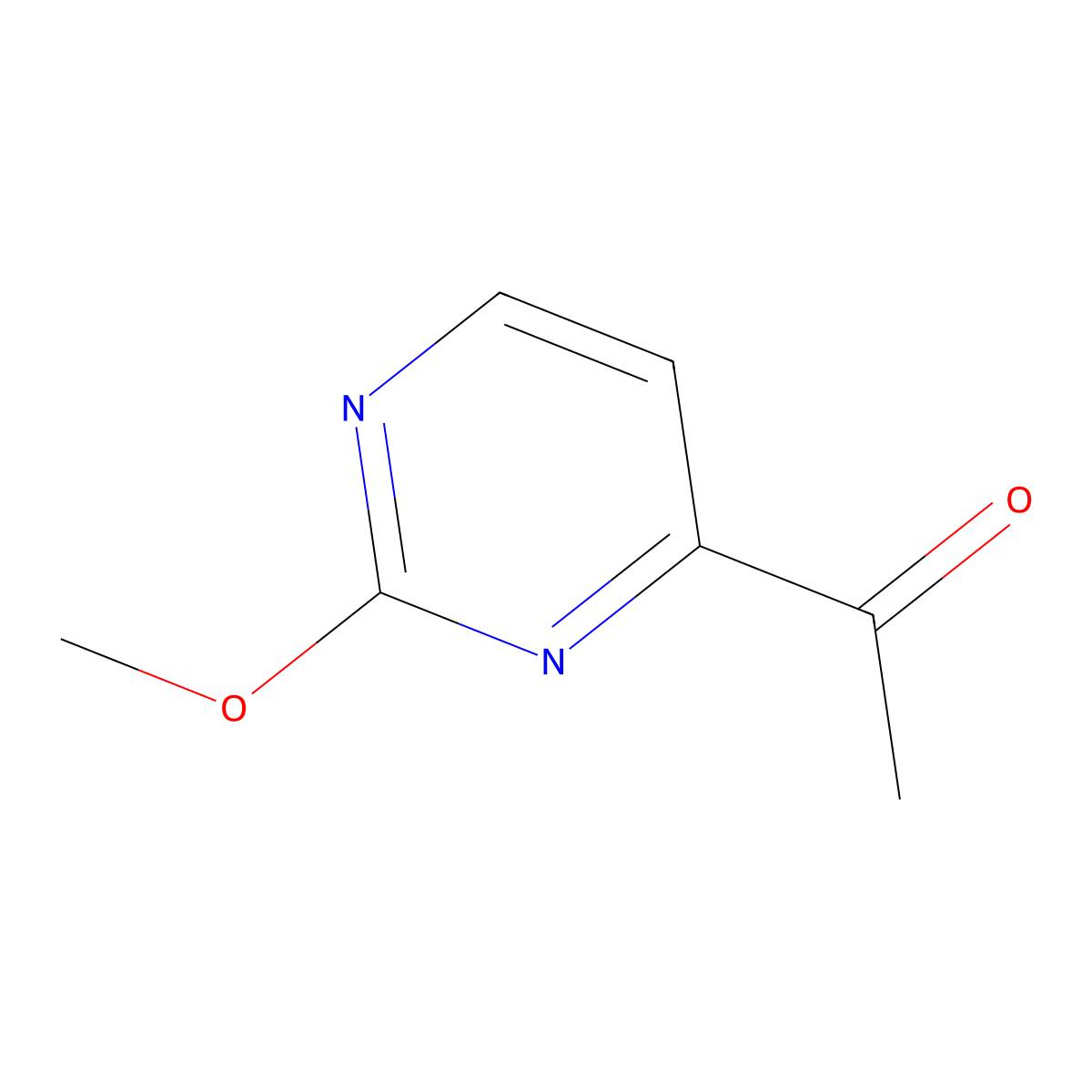 1-(2-Methoxypyrimidin-4-yl)ethanone molecular structure, CAS 1393547-32-4