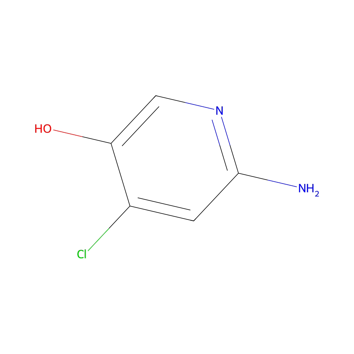 6-Amino-4-chloropyridin-3-OL molecular structure, CAS 1393550-35-0