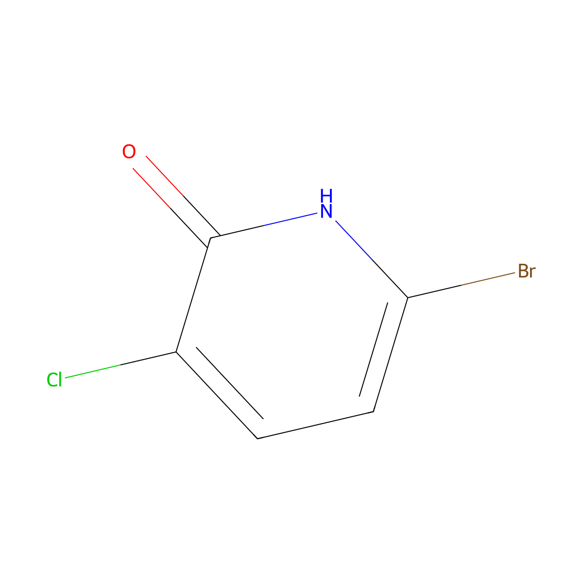 6-Bromo-3-chloropyridin-2-ol molecular structure, CAS 1393550-81-6