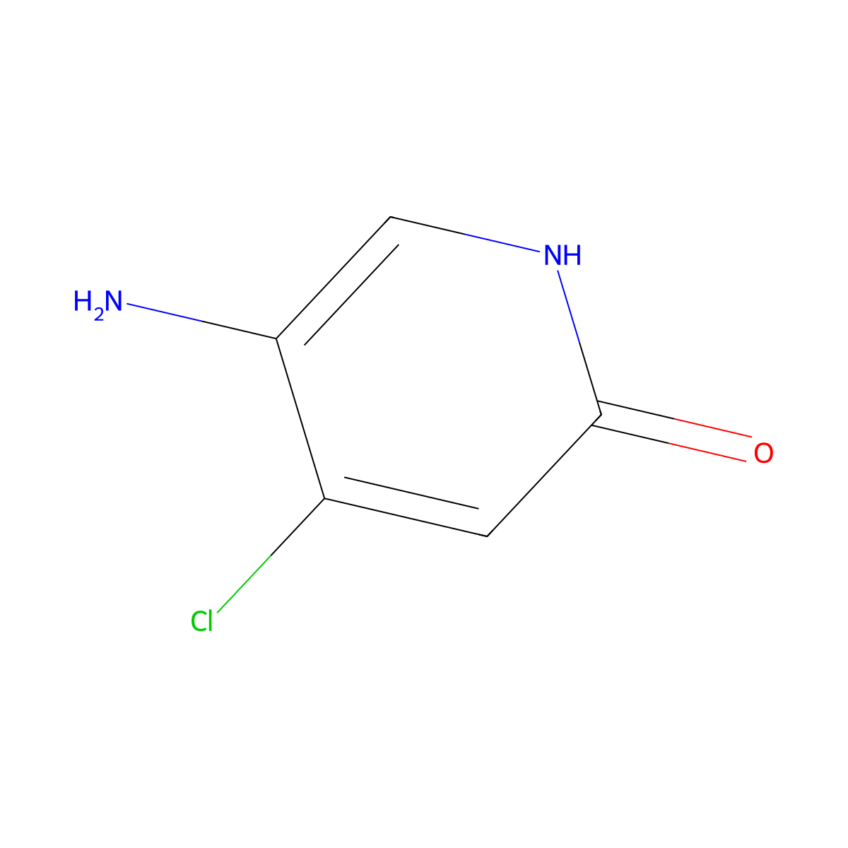 5-Amino-4-chloropyridin-2(1H)-one molecular structure, CAS 1393551-69-3