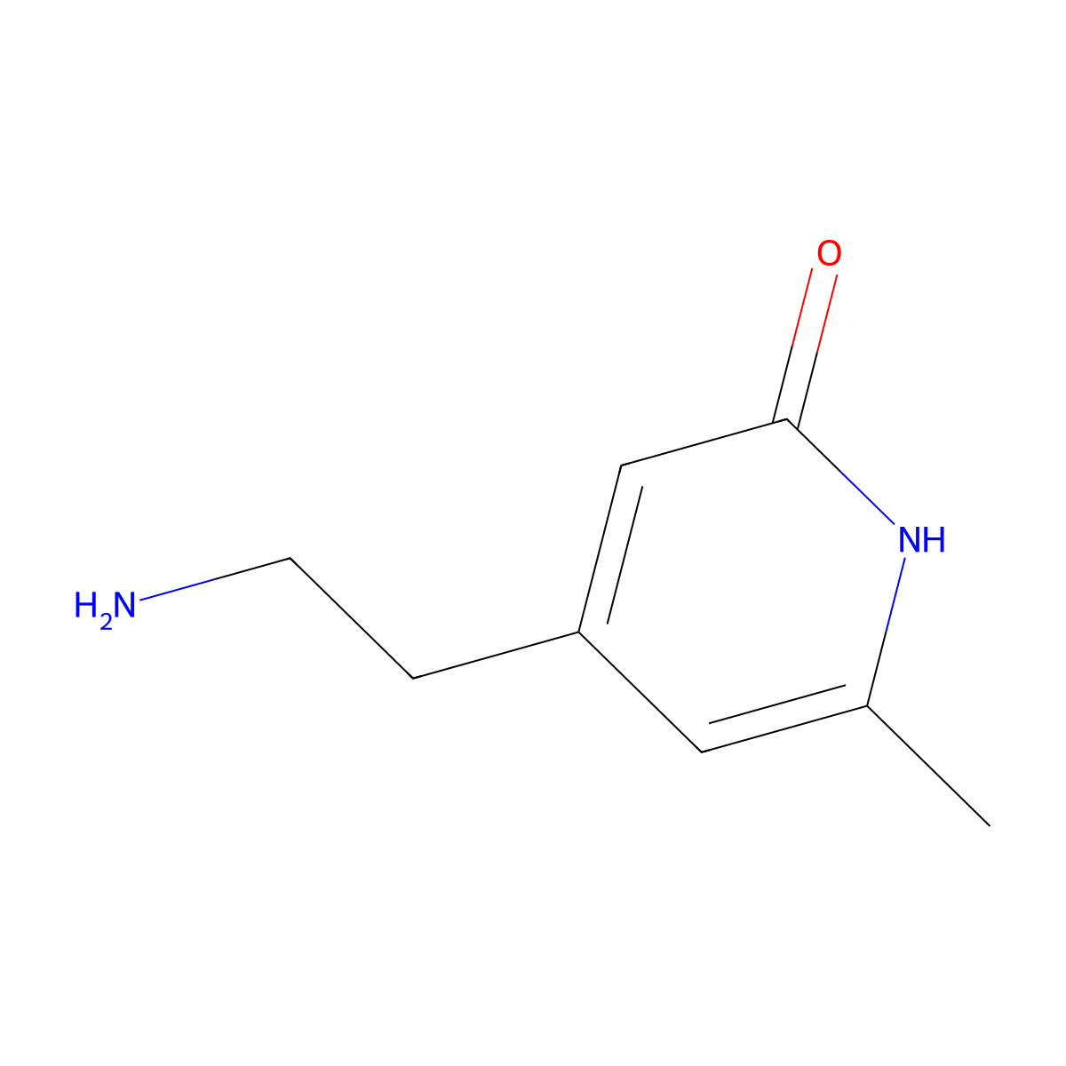 4-(2-Aminoethyl)-6-methylpyridin-2-OL molecular structure, CAS 1393551-97-7