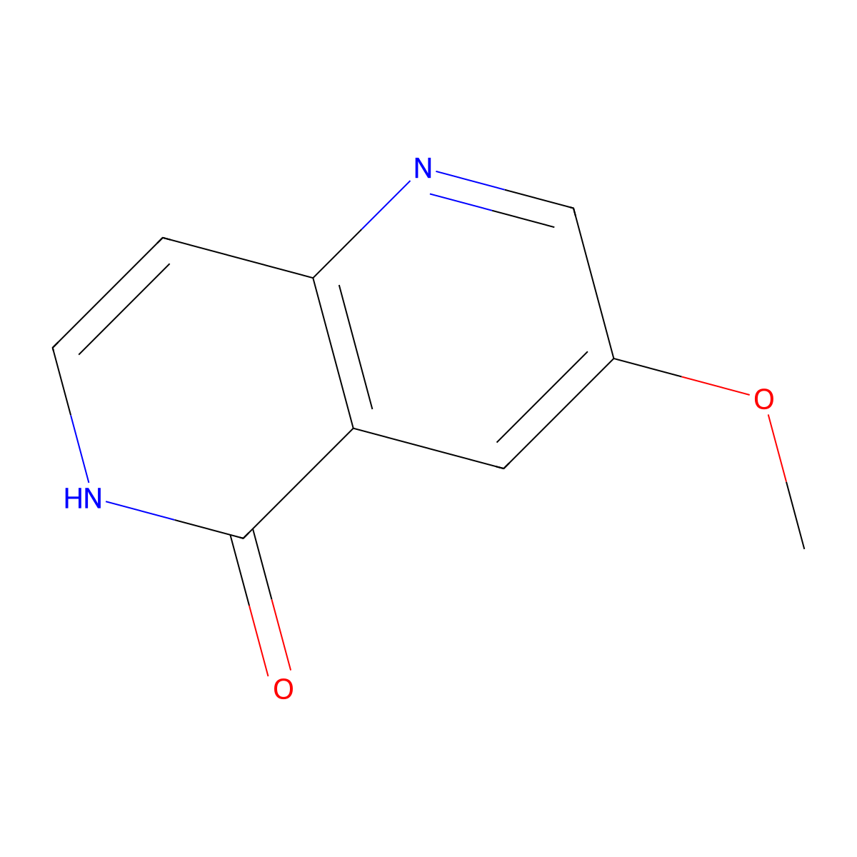 3-Methoxy-1,6-naphthyridin-5(6H)-one molecular structure, CAS 1393553-06-4