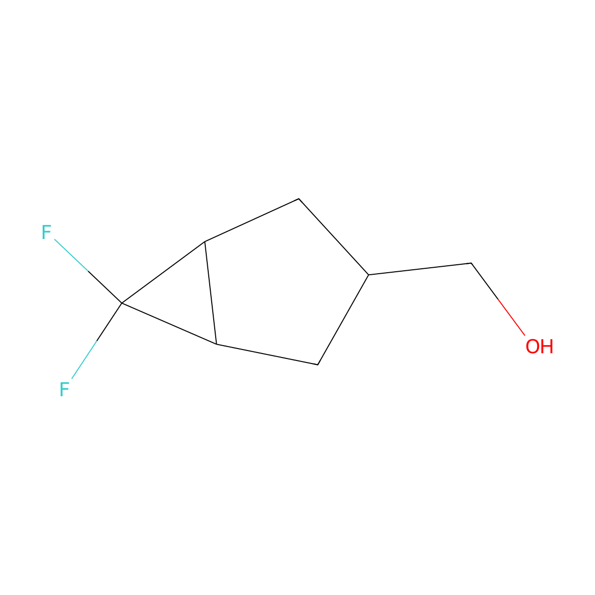 (6,6-Difluorobicyclo[3.1.0]hexan-3-yl)methanol molecular structure, CAS 1393553-93-9