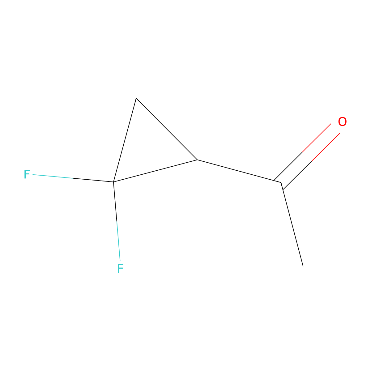1-(2,2-Difluorocyclopropyl)ethan-1-one molecular structure, CAS 1393554-03-4