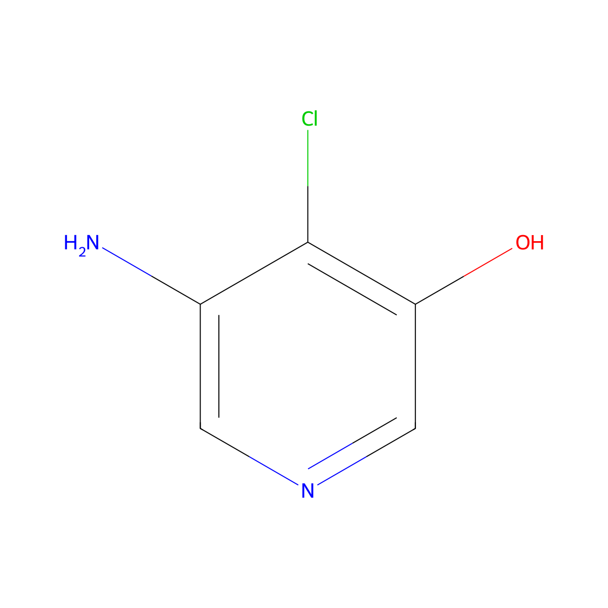 5-Amino-4-chloro-pyridin-3-ol molecular structure, CAS 1393554-29-4