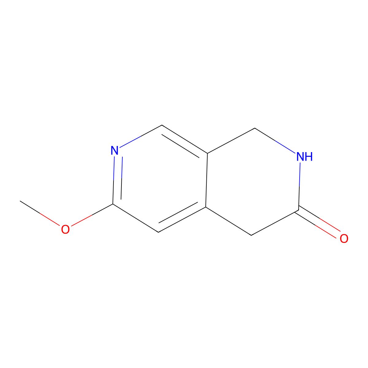 6-Methoxy-1,4-dihydro-2,7-naphthyridin-3(2H)-one molecular structure, CAS 1393555-54-8