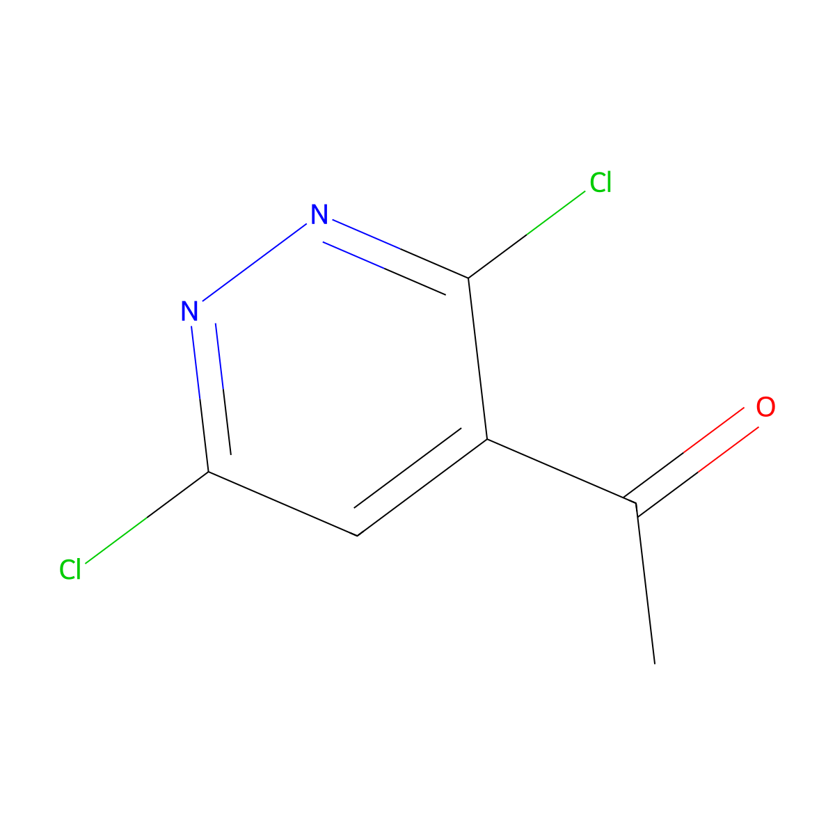 1-(3,6-Dichloropyridazin-4-yl)ethan-1-one molecular structure, CAS 1393557-96-4