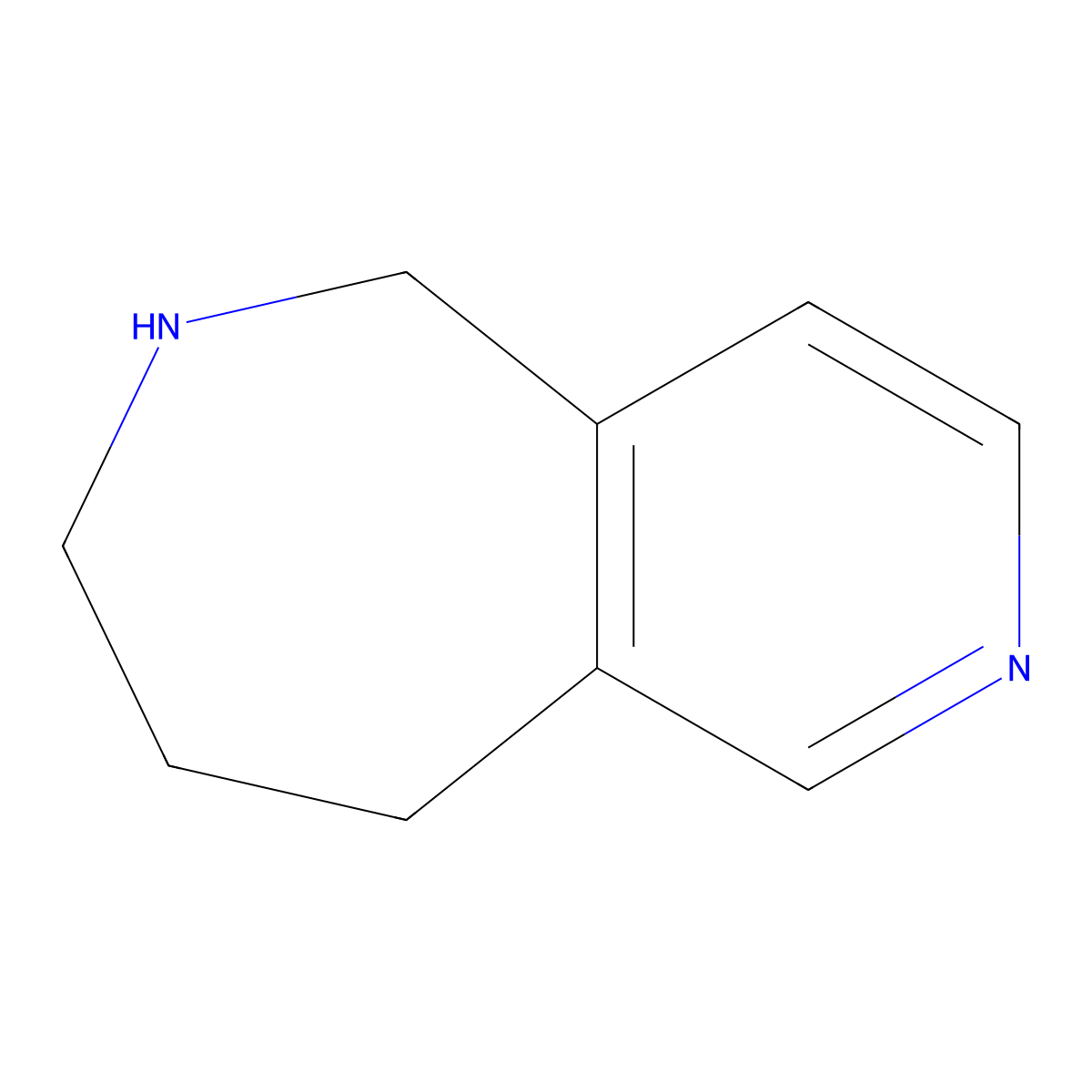6,7,8,9-Tetrahydro-5H-pyrido[4,3-C]azepine molecular structure, CAS 1393558-60-5