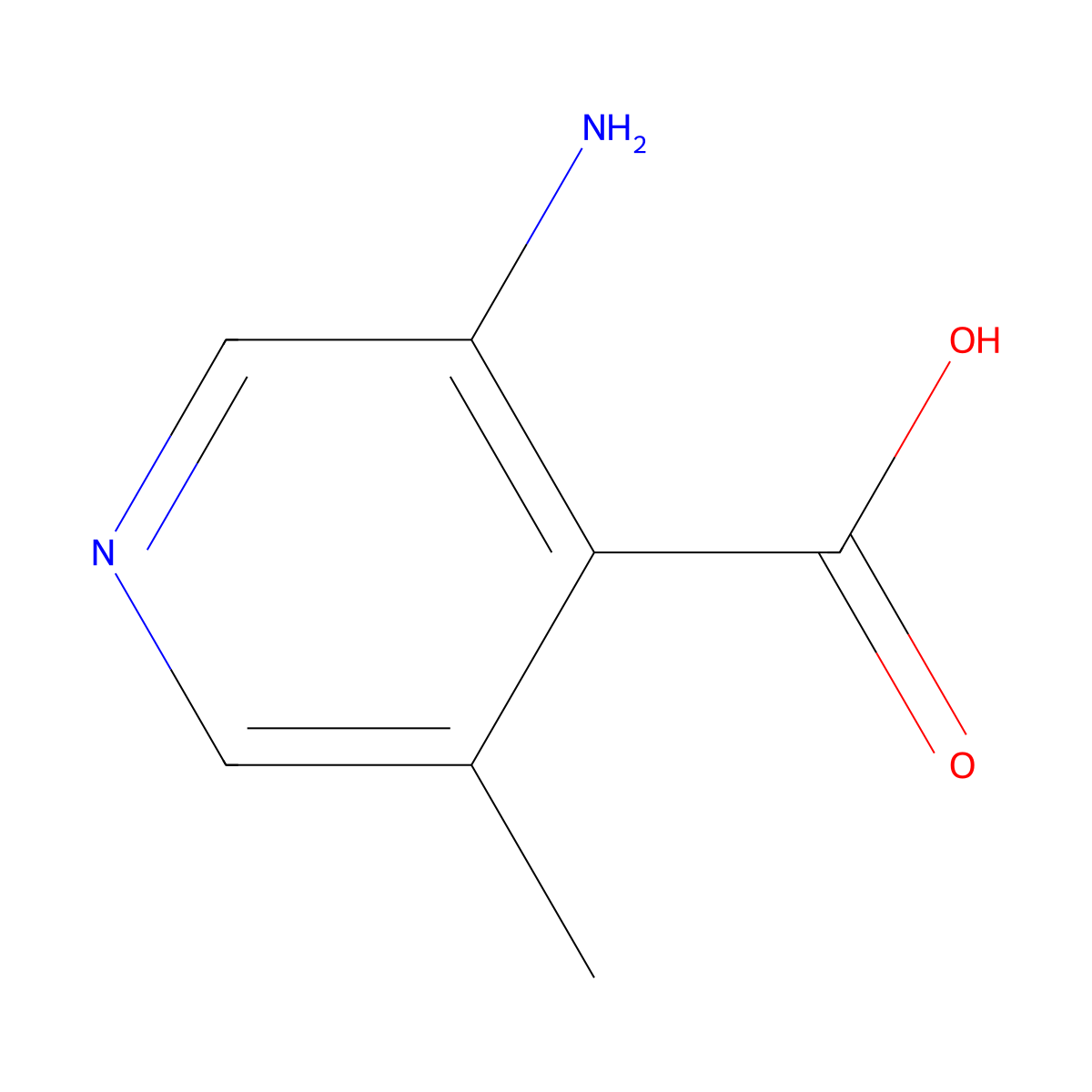 3-Amino-5-methylisonicotinic acid molecular structure, CAS 1393558-93-4