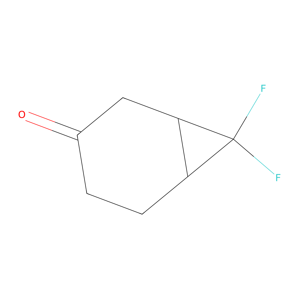7,7-Difluorobicyclo[4.1.0]heptan-3-one molecular structure, CAS 1393559-66-4