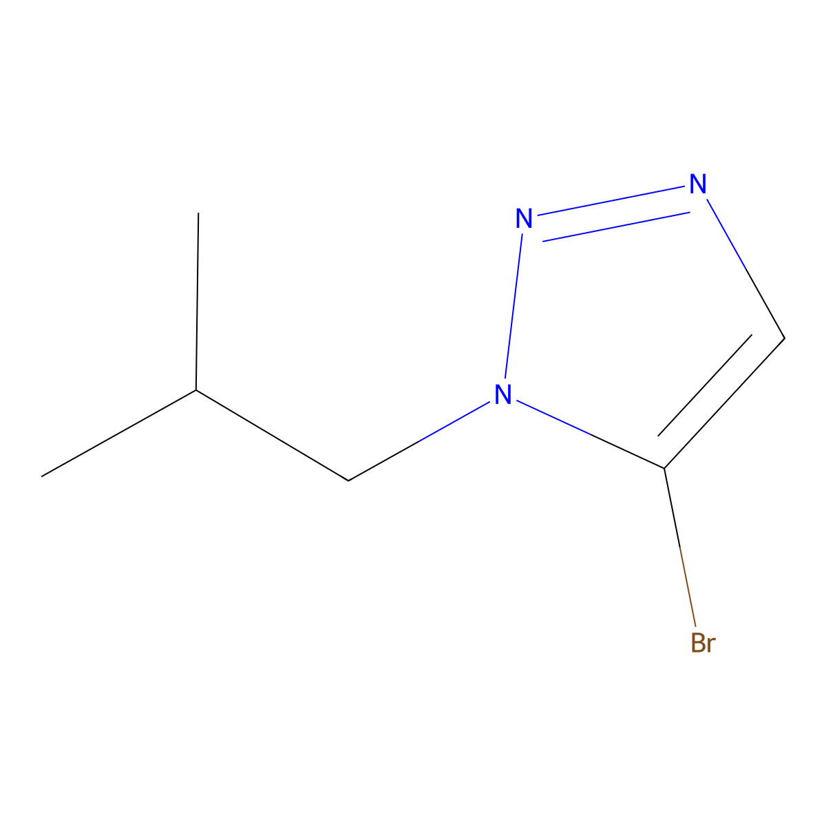 5-Bromo-1-isobutyl-1H-1,2,3-triazole molecular structure, CAS 1393559-99-3