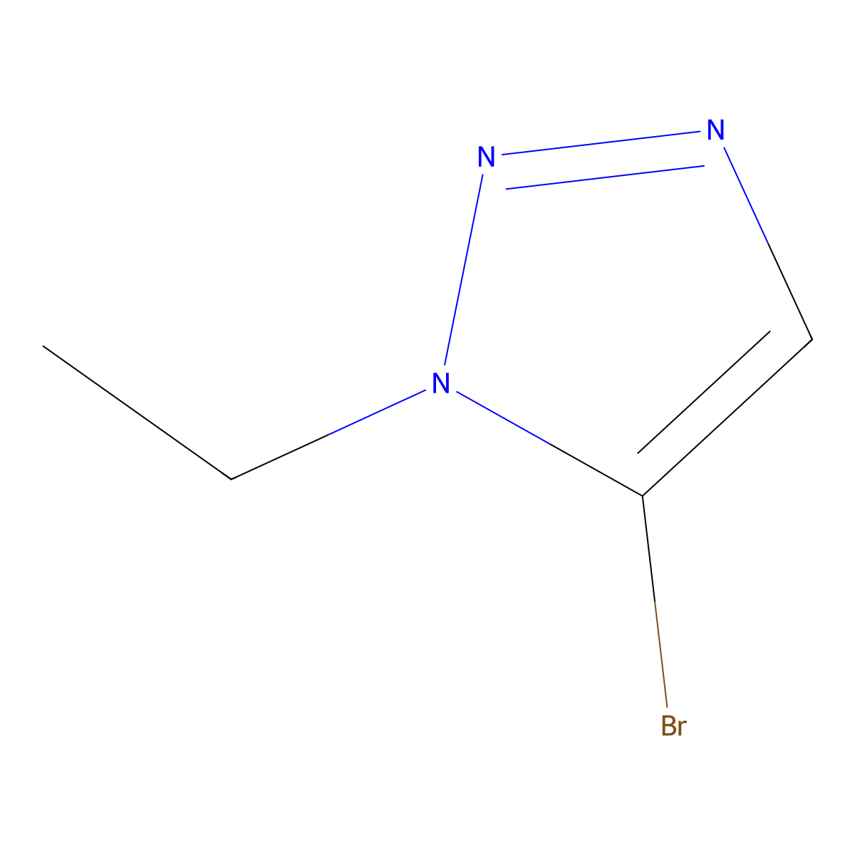 5-bromo-1-ethyl-1H-1,2,3-triazole molecular structure, CAS 1393560-22-9