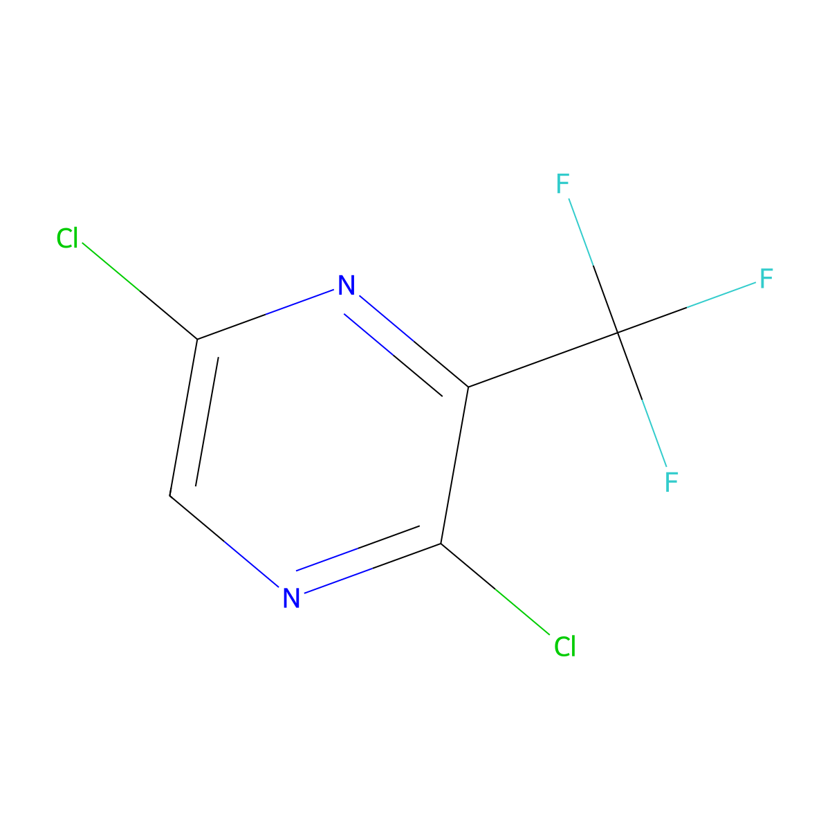 2,5-Dichloro-3-(trifluoromethyl)pyrazine molecular structure, CAS 1393562-47-4