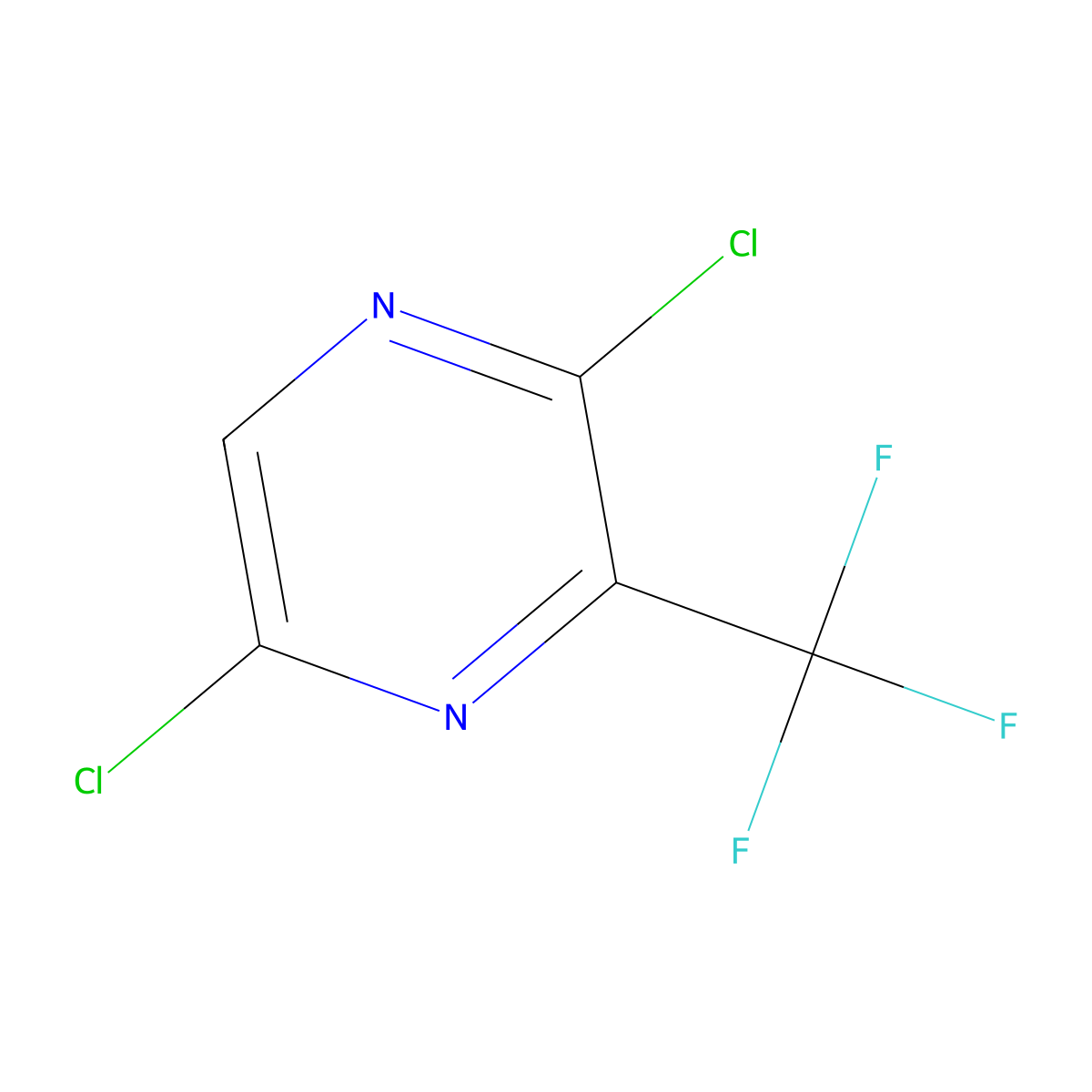 2,5-Dichloro-3-(trifluoromethyl)pyrazine molecular structure, CAS 1393562-47-4