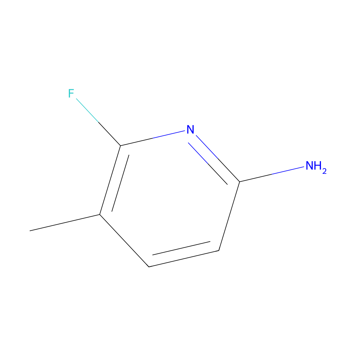 6-Fluoro-5-methylpyridin-2-amine molecular structure, CAS 1393562-73-6