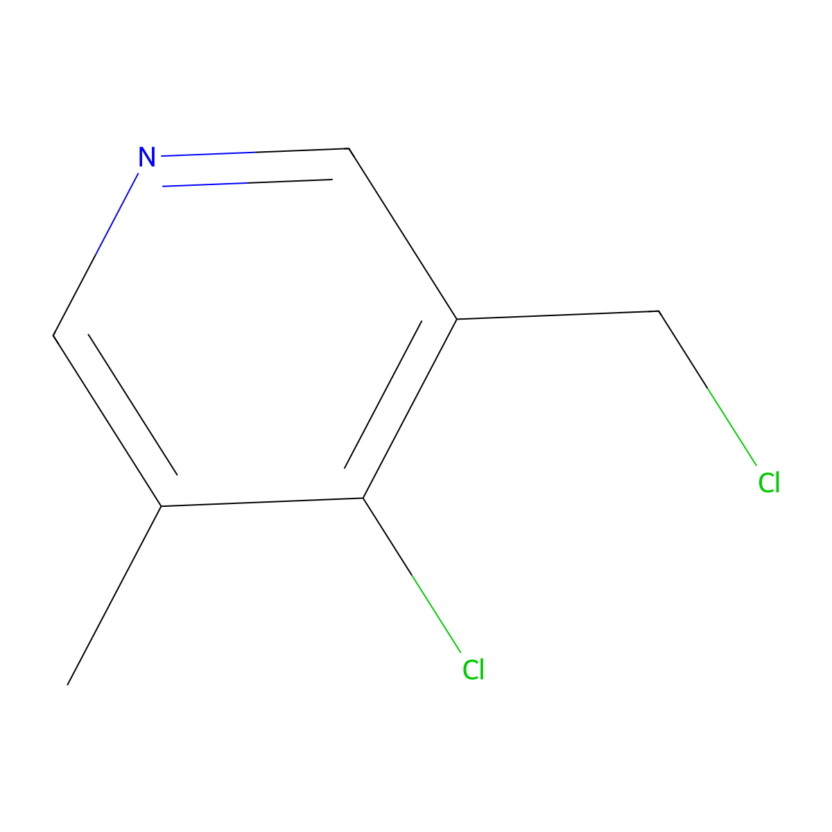 4-Chloro-3-(chloromethyl)-5-methylpyridine molecular structure, CAS 1393563-00-2