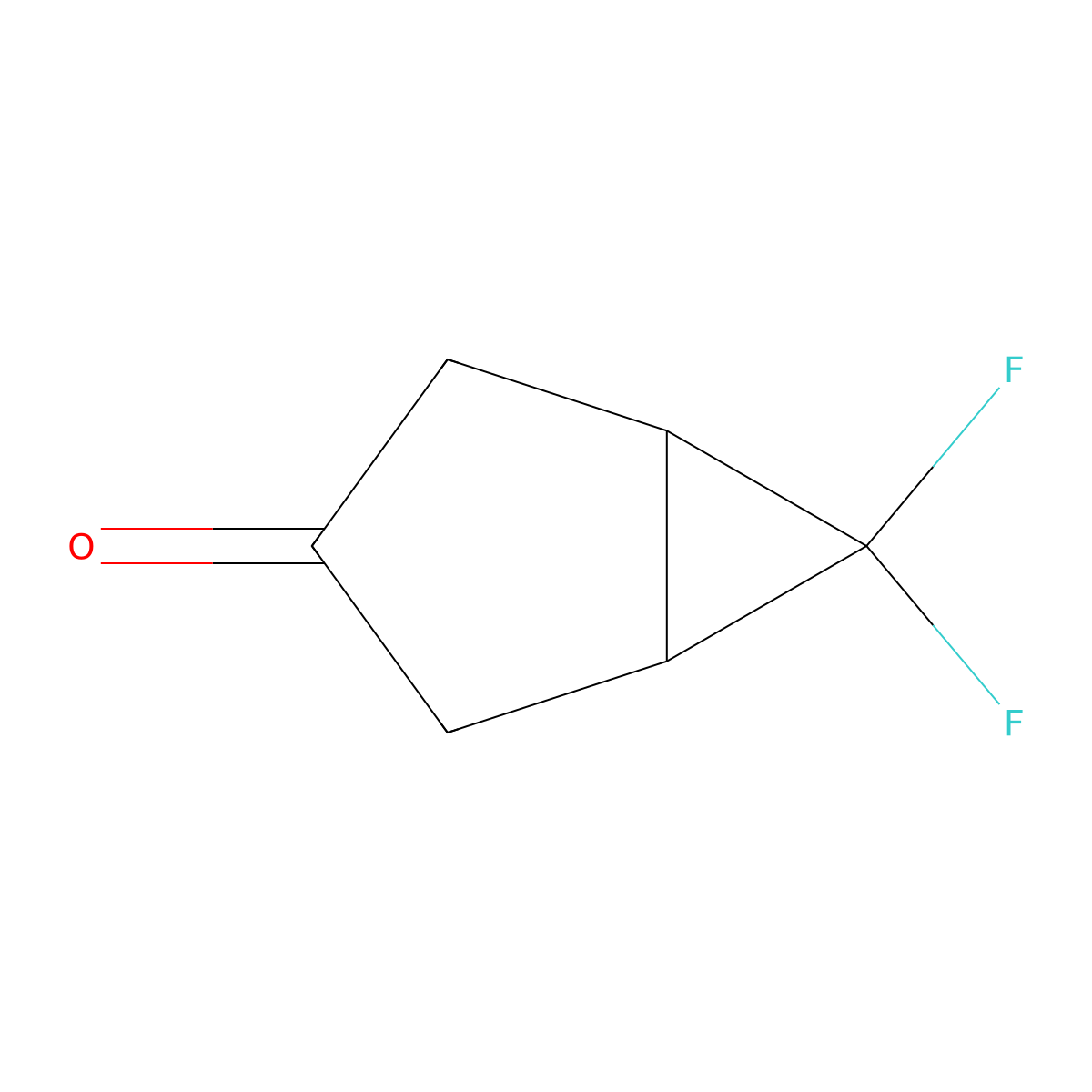 6,6-Difluorobicyclo(3.1.0)hexan-3-one molecular structure, CAS 1393563-26-2
