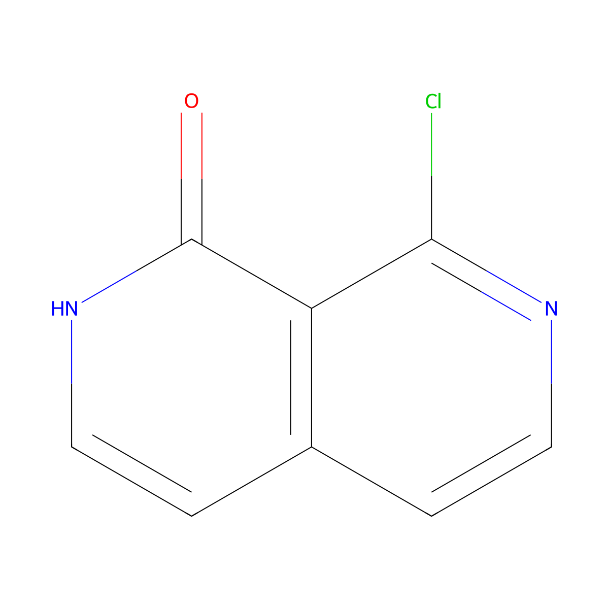 8-Chloro-2,7-naphthyridin-1(2H)-one molecular structure, CAS 1393563-40-0