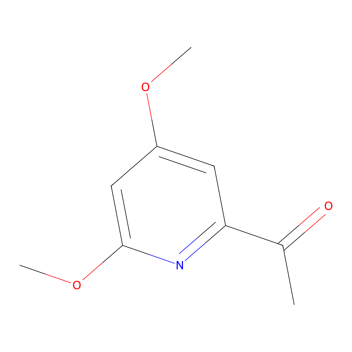 1-(4,6-Dimethoxypyridin-2-YL)ethanone molecular structure, CAS 1393563-42-2