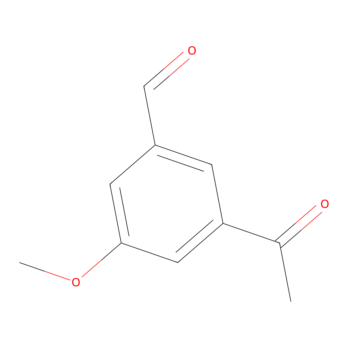 3-Acetyl-5-methoxybenzaldehyde molecular structure, CAS 1393566-43-2
