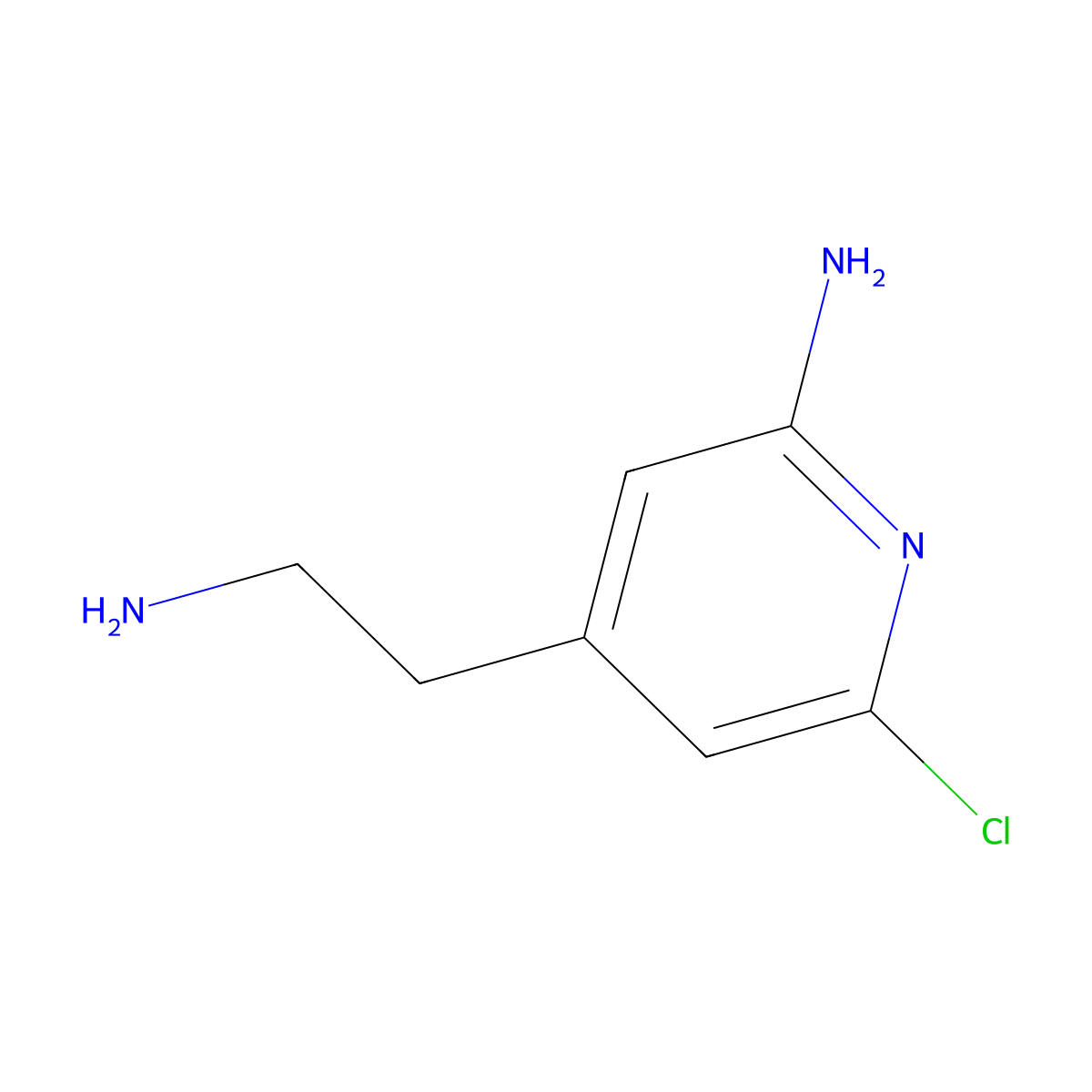 4-(2-Aminoethyl)-6-chloropyridin-2-amine molecular structure, CAS 1393567-48-0
