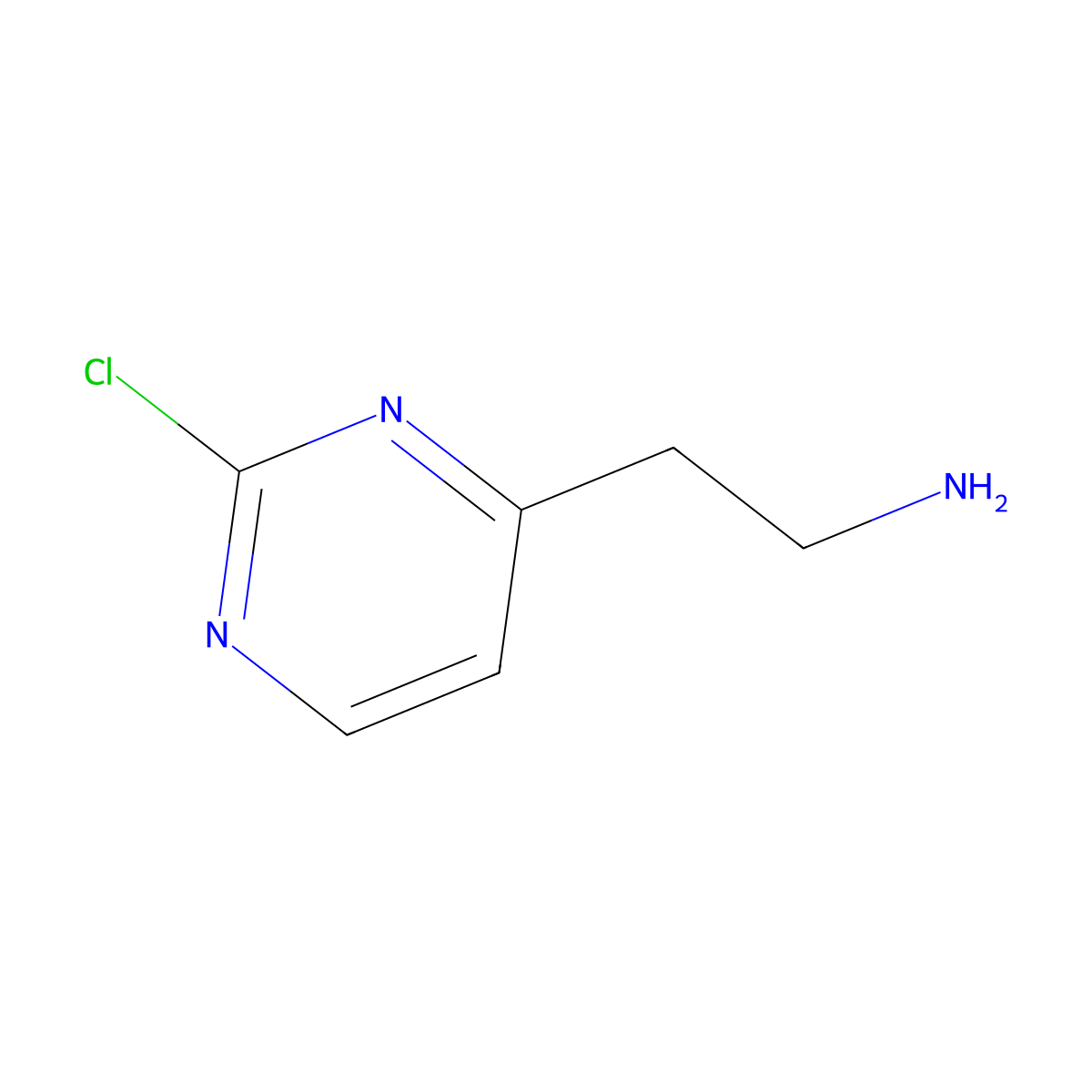 2-(2-Chloropyrimidin-4-YL)ethanamine molecular structure, CAS 1393568-29-0