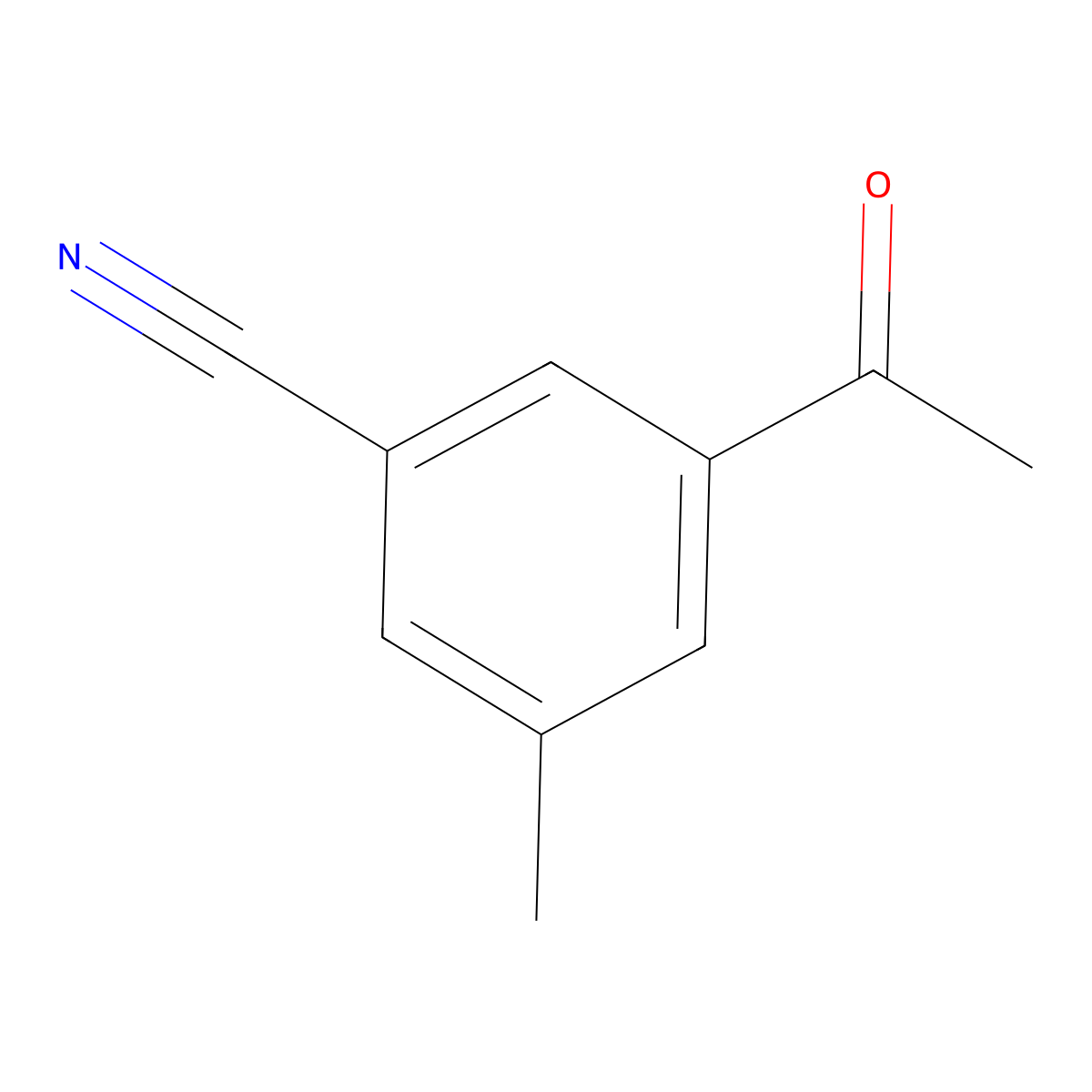 3-Acetyl-5-methylbenzonitrile molecular structure, CAS 1393568-75-6