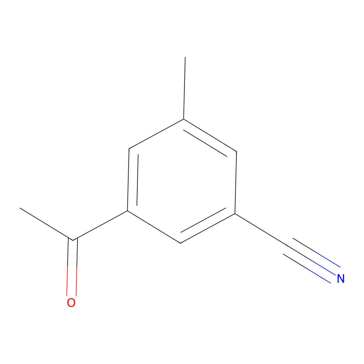 3-Acetyl-5-methylbenzonitrile molecular structure, CAS 1393568-75-6