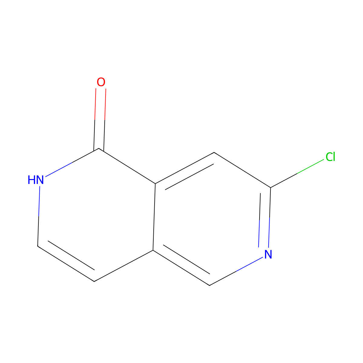 7-Chloro-1,2-dihydro-2,6-naphthyridin-1-one molecular structure, CAS 1393568-79-0
